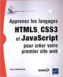 couverture du livre Apprenez les langages HTML5, CSS3 et JavaScript