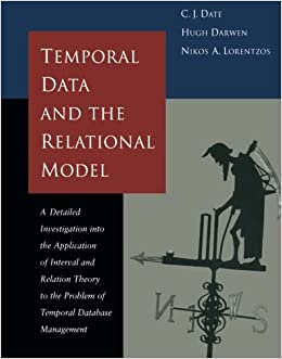 couverture du livre Temporal data and the relational model