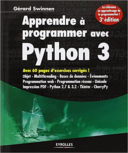 couverture du livre Apprendre  programmer avec Python 3